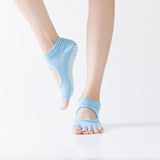 HJ Non-Slip Open Toe Backless Dispensing Yoga Socks