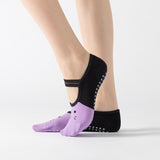 HJ Kitten Lace Up Non-Slip Socks Yoga Socks