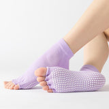 HJ Non-Slip Open Toe Dispensing Yoga Socks