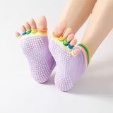 HJ Non-Slip Open Toe Dispensing Yoga Socks