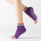 HJ Non-Slip Open Toe Dispensing Yoga Socks