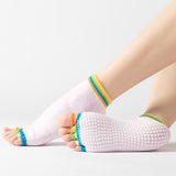 HJ Non-Slip Open Toe Dispensing Yoga Socks