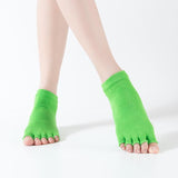 HJ Non-Slip Open Toe Dance Dispensing Yoga Socks