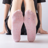 HJ Non-Slip Ballet Round Head Backless Bandage Yoga Socks