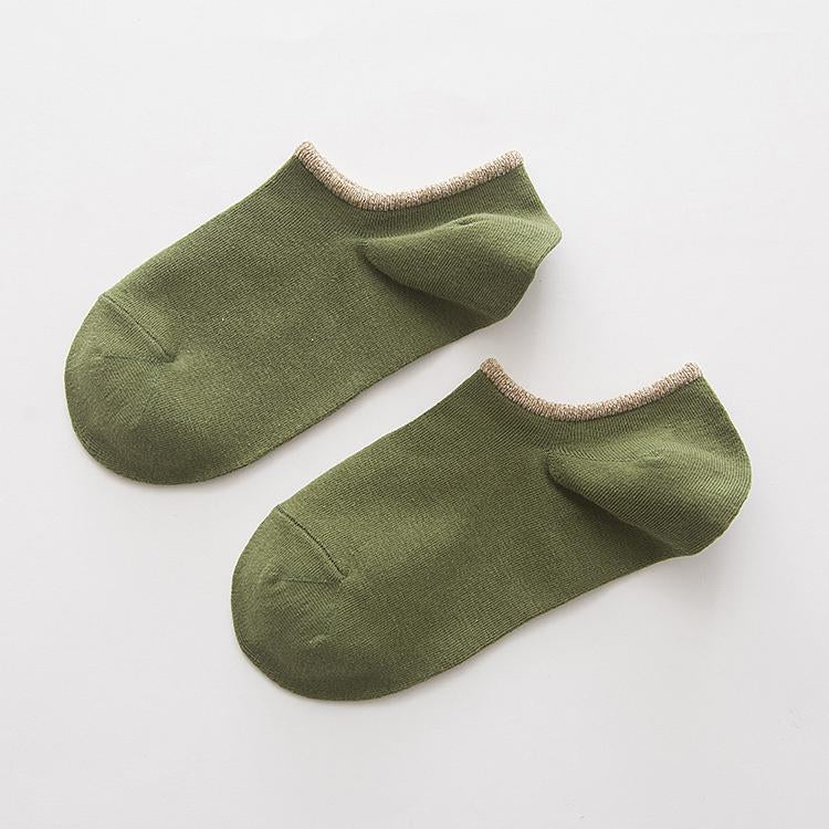 Japanese Pure Color Cotton Socks