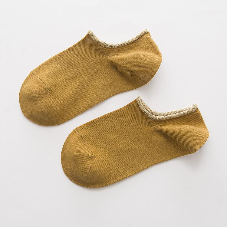 Japanese Pure Color Cotton Socks