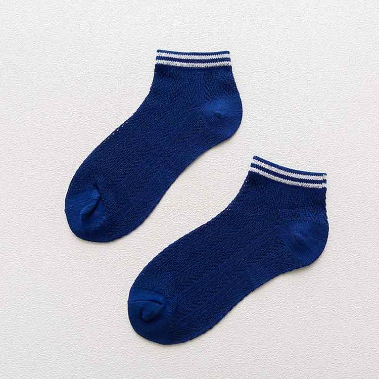 Shallow hollow out ultra-thin breathable mesh boat socks