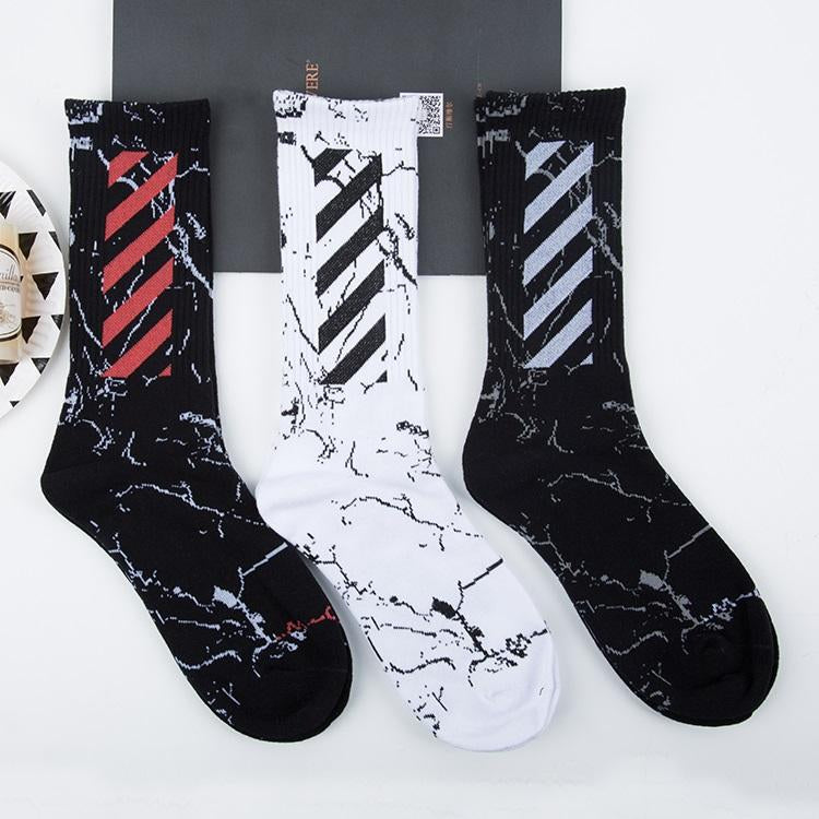 Medium Marble Adult Sports Socks