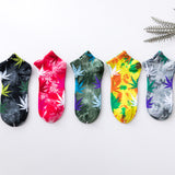 JSD Tie-Dye Maple leaf #2 Unisex Short Socks