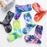 JSD Tie-Dye Loose Cotton Unisex Socks