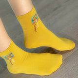 Illustration Solid Color Socks