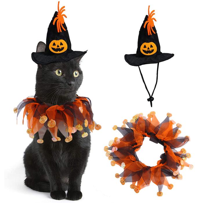 Halloween Collar Hat For Pet