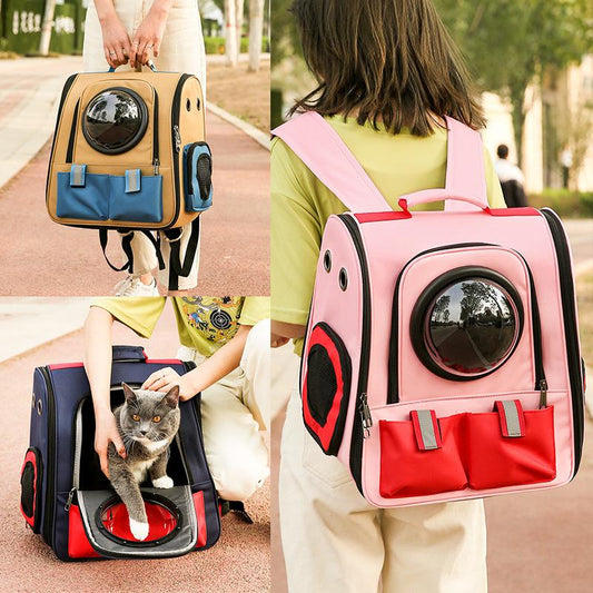 Breathable Double Shoulder Pet Backpack