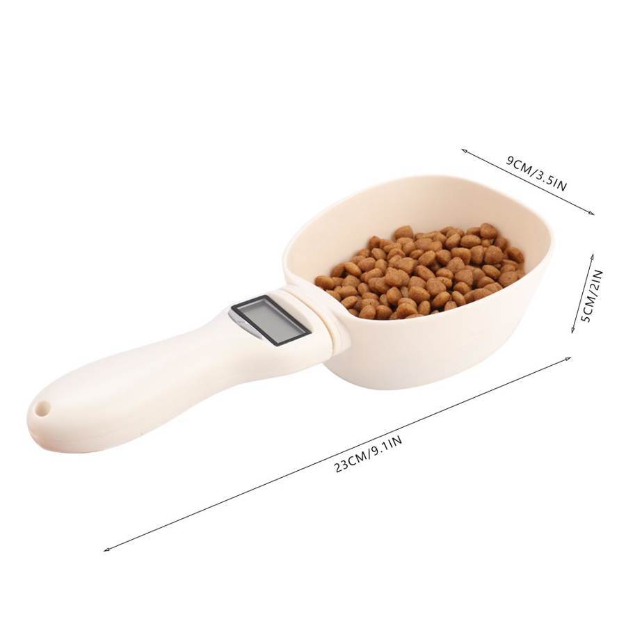 ELECTRONIC PET FOOD MEASURING WEIGHING SPOON