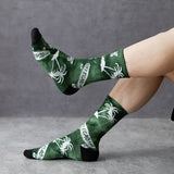 JSD Tie-Dye Beach with Coconut trees Unisex Socks