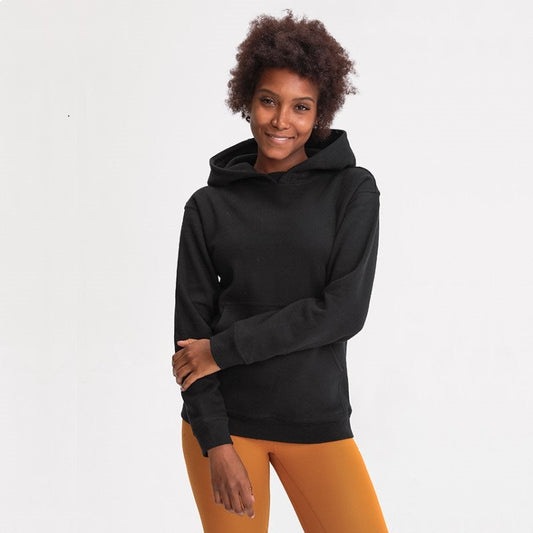 Long-sleeved Hooded Loose Sweatshirt