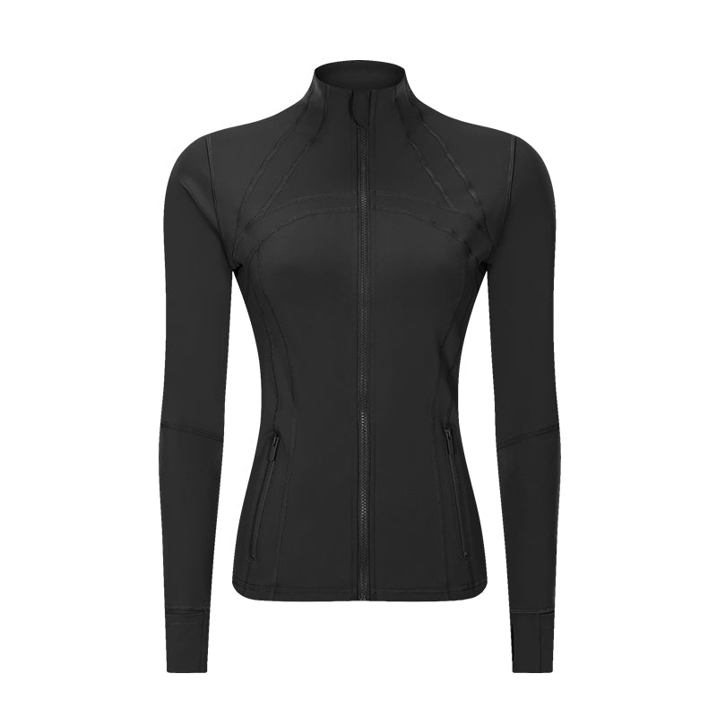 Slim-fit Stand-collar Yoga Jacket