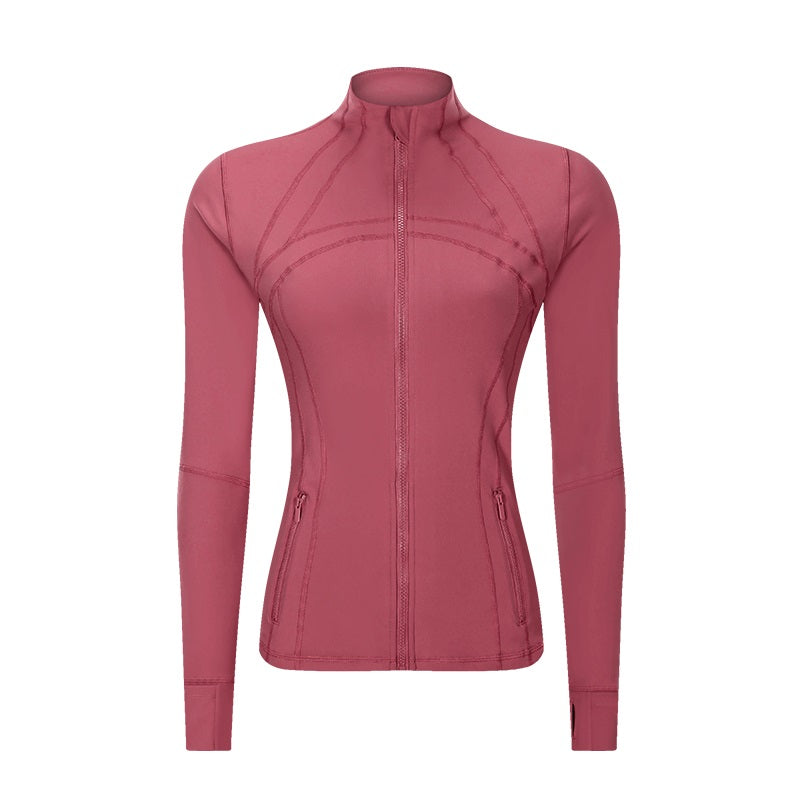 Slim-fit Stand-collar Yoga Jacket