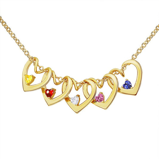 MLYJ Twisted Diamond Peach-heart Pendant