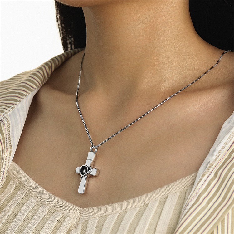 MLYJ  Exquisite Diamond Cross Pendant