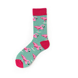 Cartoon Villain & Flamingo Unisex Socks