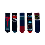 Dark Tones Abstract Unisex Straight Socks