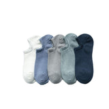 Solid Color Men's Low Socks