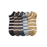 Men's Solid Color Striped Low Socks