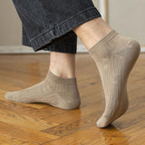 Men's Solid Color Pattern Low Socks