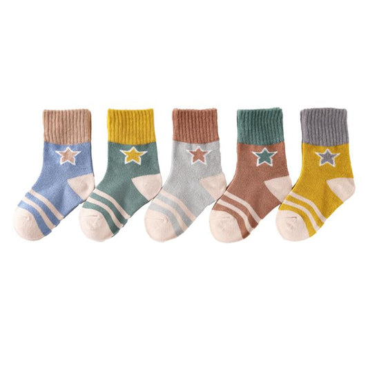 Shiny five-pointed Star Children Socks