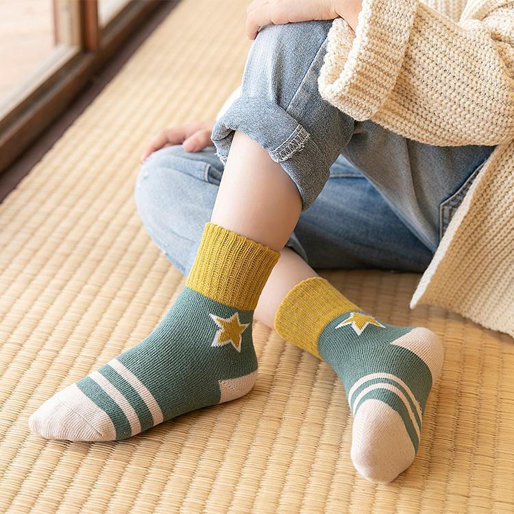 Shiny five-pointed Star Children Socks