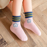 Smiley Five-pointed Star Children Socks