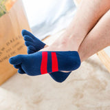 Men's Invisible Stripe Toe Socks