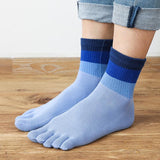 Men's Gradient Three-Color Top Toe Socks