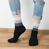 Men's Gradient Three-Color Top Toe Socks