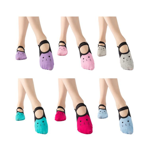 Cute Cat Yoga Socks