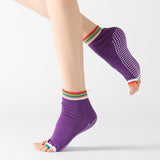 Color Open Toes Yoga Socks