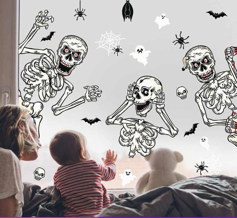 Spider Static Stickers Halloween Window Ornament