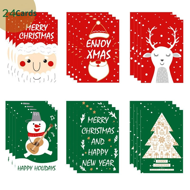 Christmas Greeting Card With Envelope Sticker