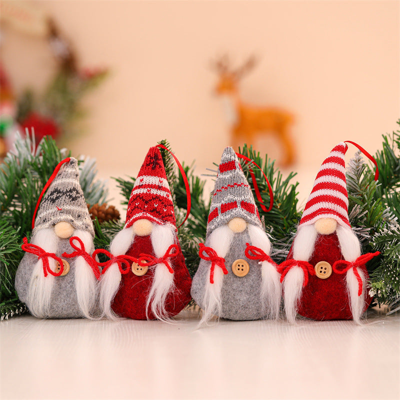 Gnomes Christmas Tree Ornaments Set of 8