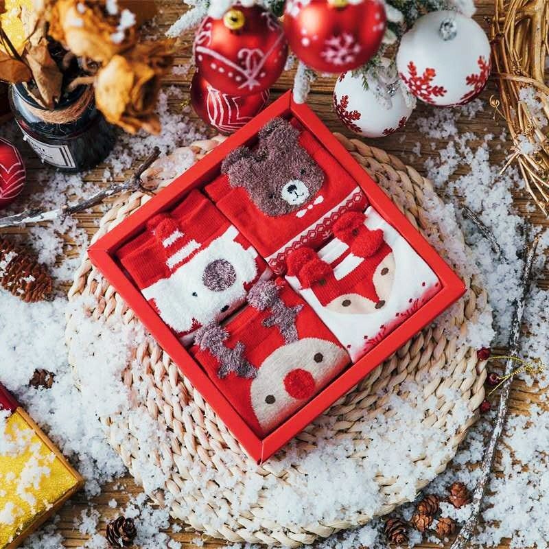 Christmas Socks In Gift Boxes