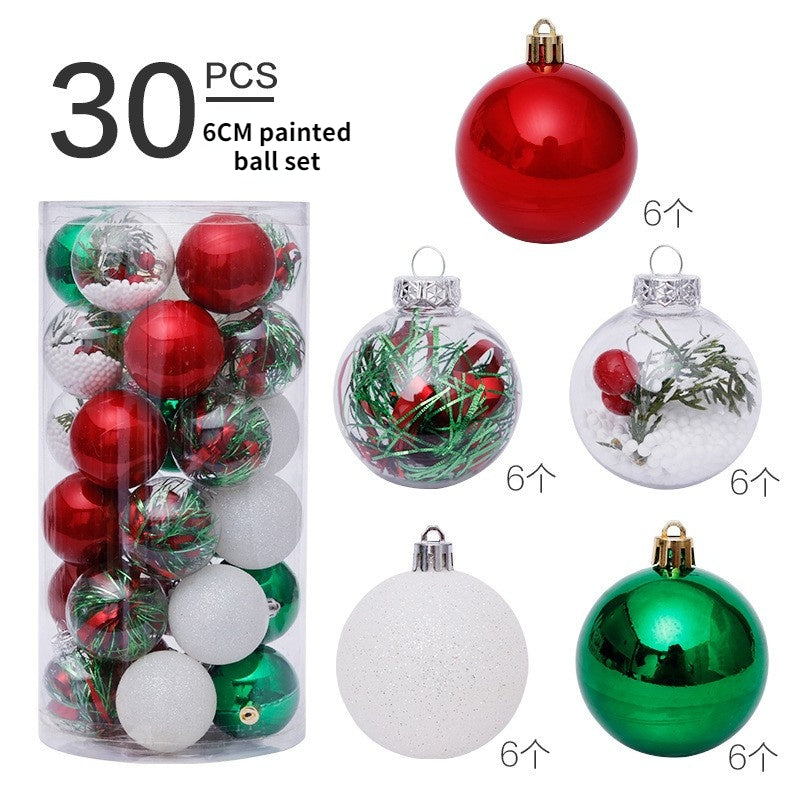 Christmas Decorations 6cm/30pcs, Christmas Tree Pendants