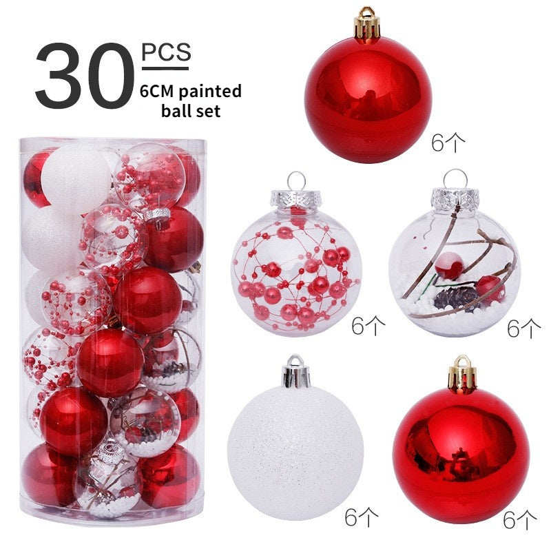 Christmas Decorations 6cm/30pcs, Christmas Tree Pendants