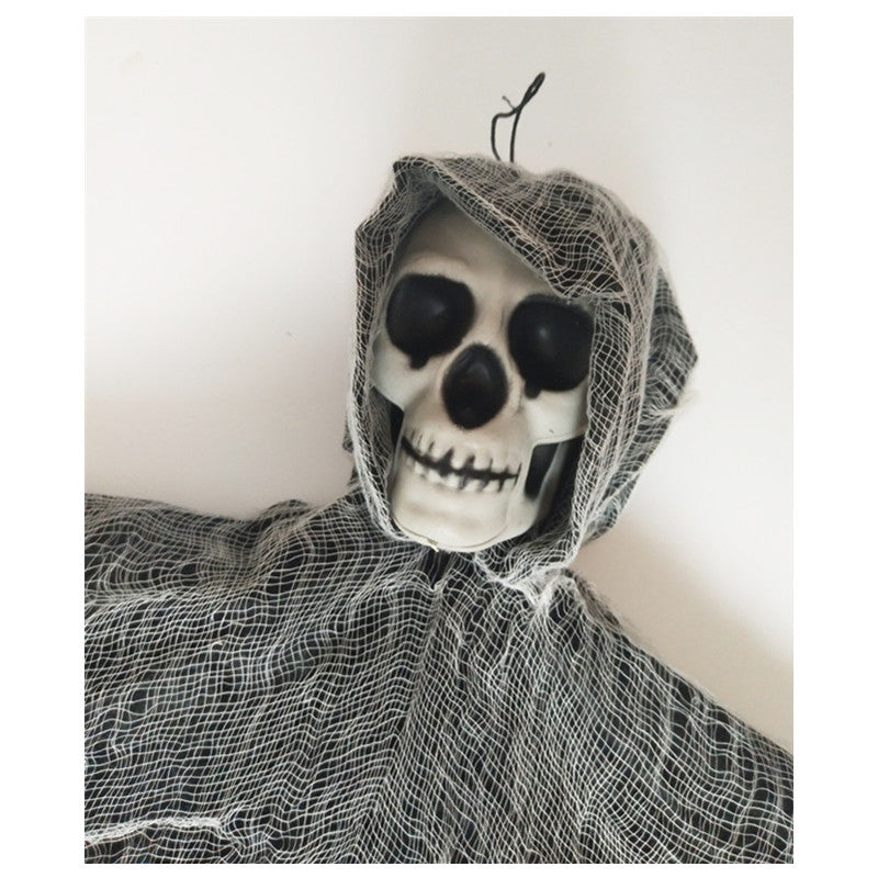 Skull And Linen Decorative Hanging