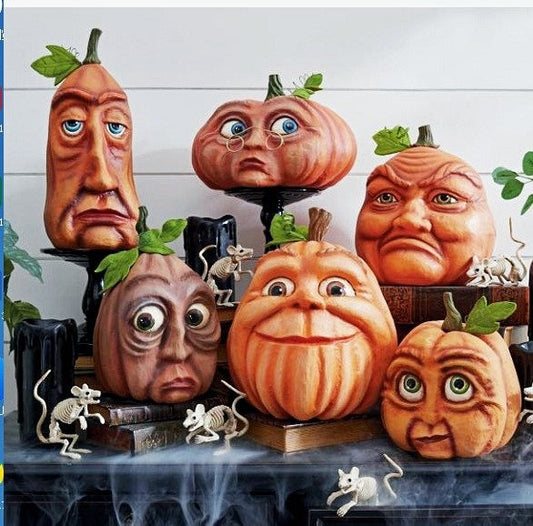 Pumpkin Head Yard Decoration