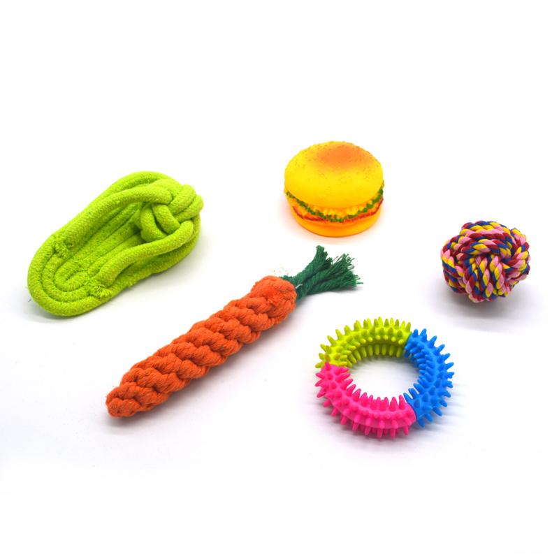 PET COTTON ROPE MOLAR TOY SET