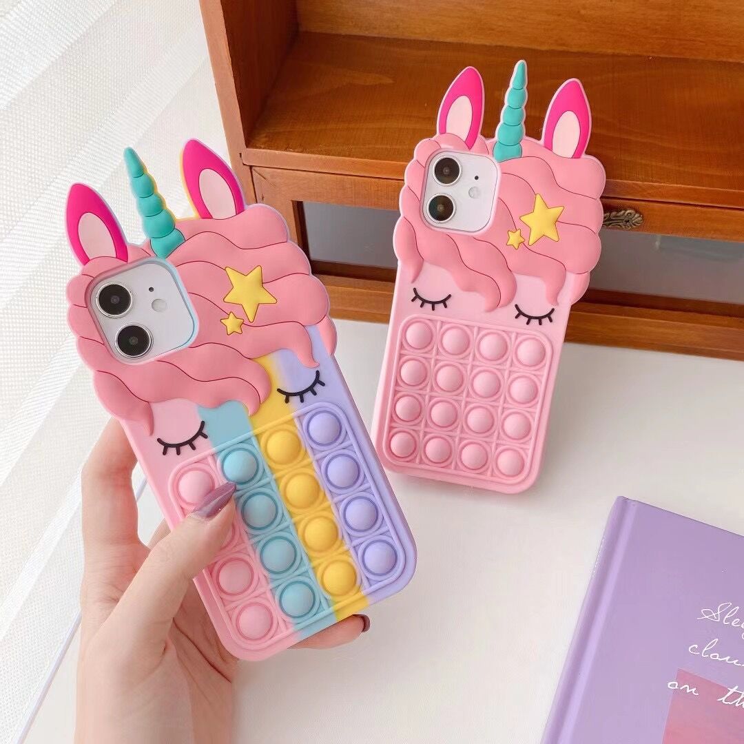 Fidget Pop It Unicorn Phone Case