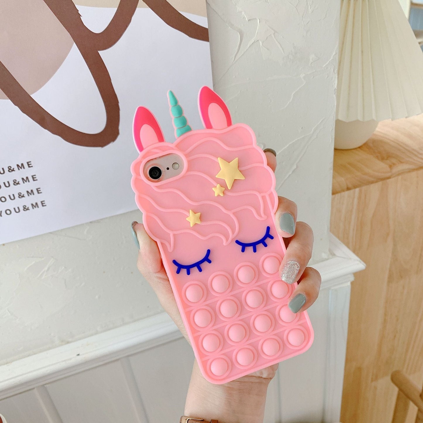 Fidget Pop It Unicorn Phone Case