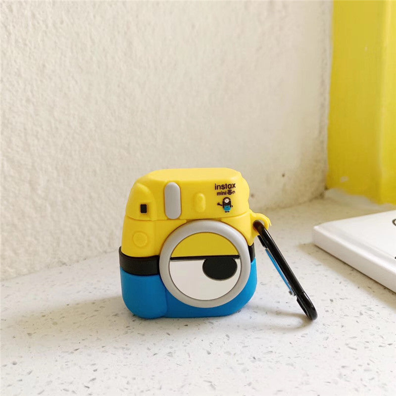 Cartoon Minions Cute Camera AirPods Case