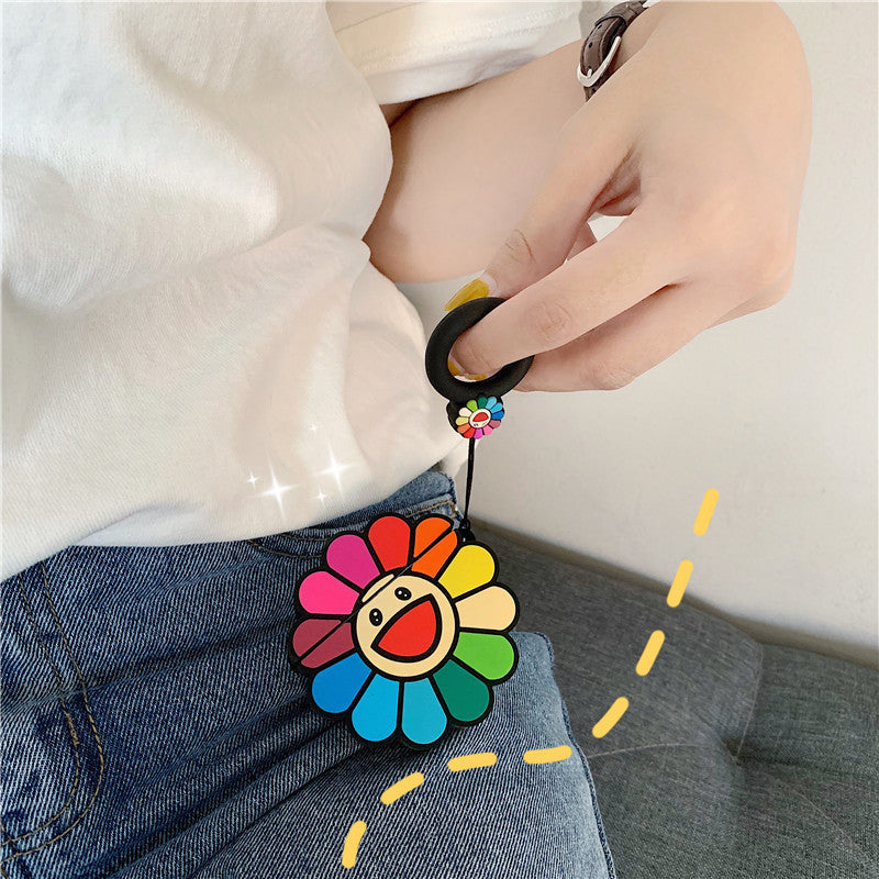 Rainbow Colors Sunflower AirPods Case